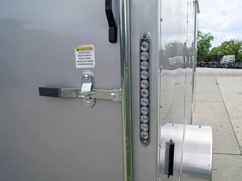 7×12 Silver Frost V-Nose Enclosed Trailer 3,500lb Axles — view 12