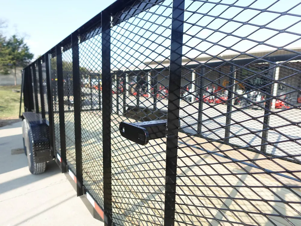 7×20 Straight Deck Utility Trailer 4ft Mesh Sides (2) 3,500lb Axles — view 12
