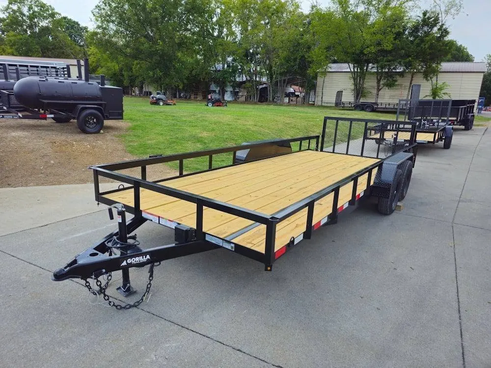 7×20 Utility Trailer Dovetail Powder Coated (2) 3500lb Axles 7k GVWR — view 5