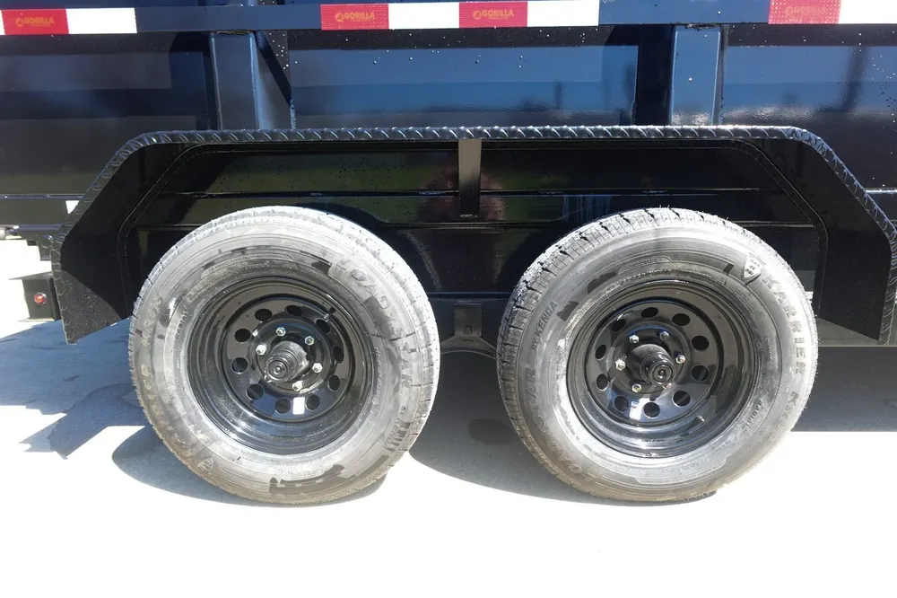 7×16 IBeam Hybrid Hydraulic Dump Trailer with 2ft Sides (2) 6K Axles — view 12