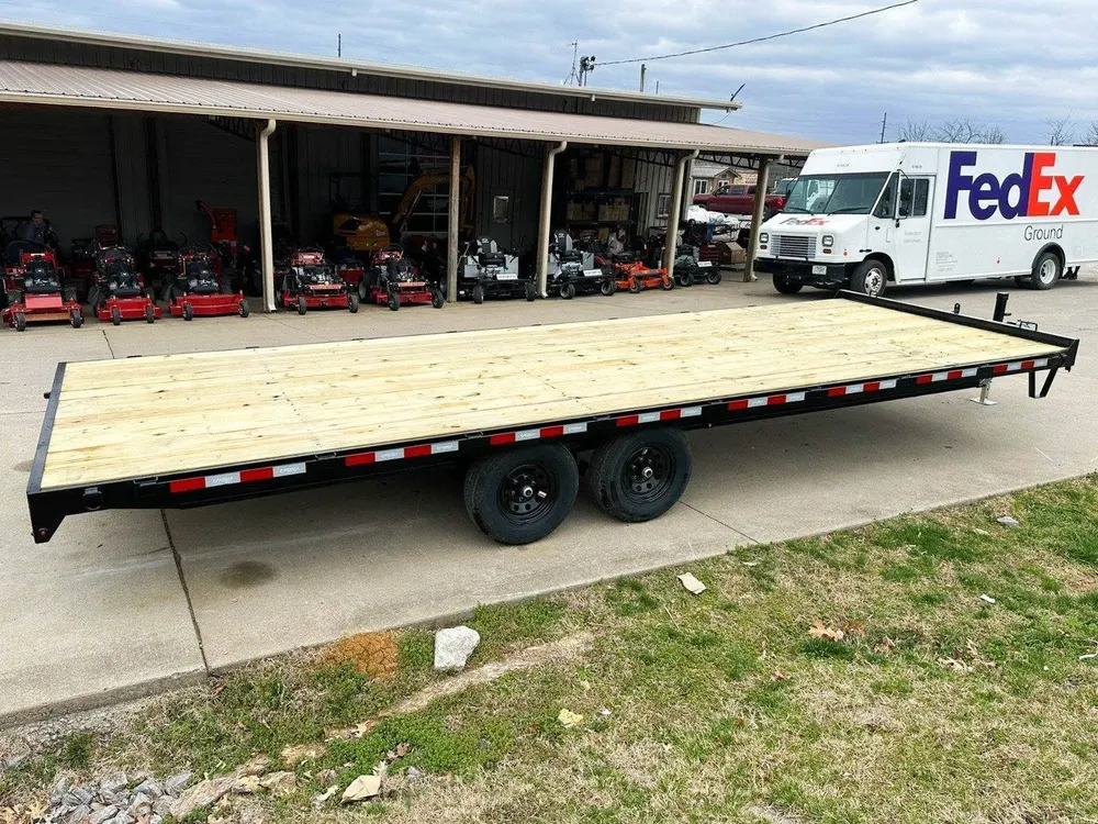 8.5×24 IBeam Deckover Equipment Trailer Straight Deck (2) 5200lb Axles — view 9