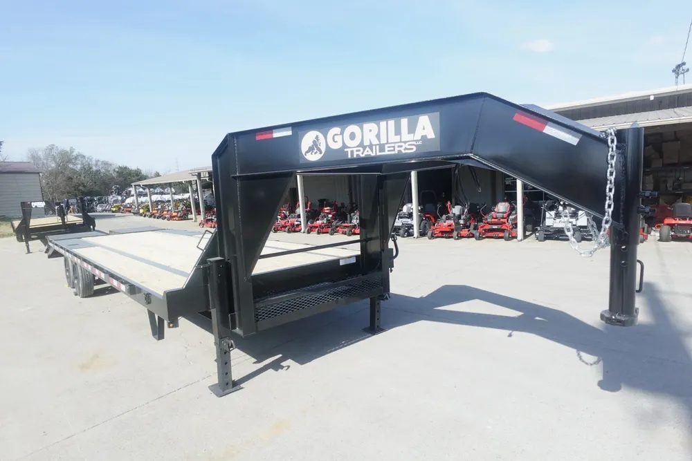 8.5×30 Gooseneck Deckover Dovetail Trailer (2) 10K Axles King Kong Ramps 20K GVWR — view 5