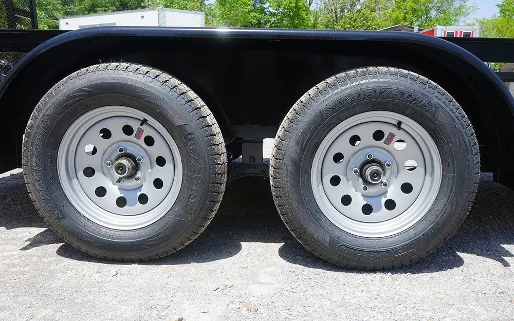 Utility Trailer 6.4′ x 14′ Spring Assist A-Frame Tall Gate Double Axle 7K GVWR — view 8
