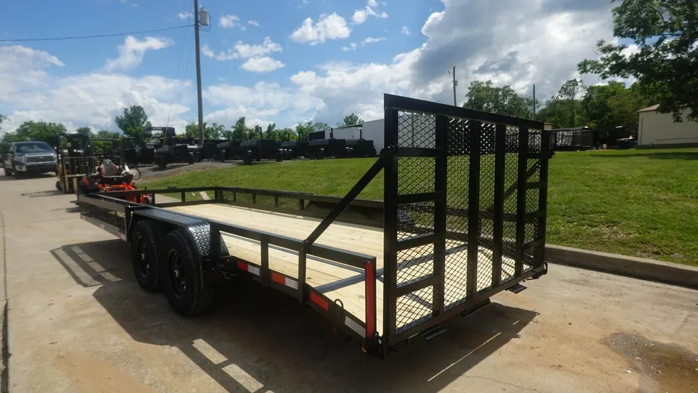 7×20 Heavy Duty Dovetail Utility Trailer Side Baskets (2) 5,200lb Axles Brakes — view 7