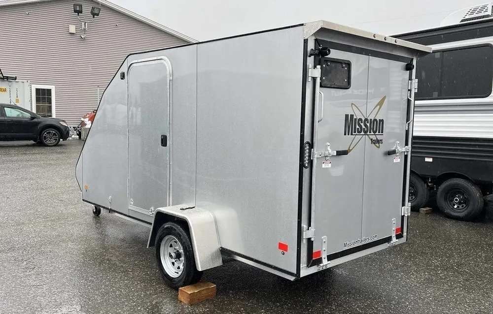 2024 Mission Trailers 60×12 Aluminum Single Place Crossover w/Galvanized Package, Rear Canopy — view 9